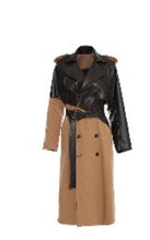 Load image into Gallery viewer, Women’s Khaki Leather Trench
